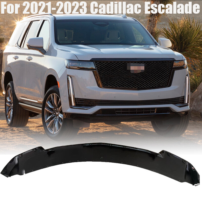 Spoiler Fit For 2021-2023 for Cadillac for Escalade Front Bumper Lip Glossy Black