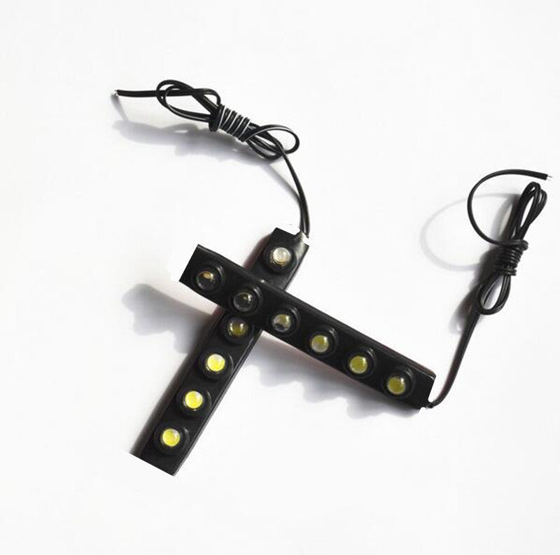 2x Car waterproof Hawkeye White 6 LED Daytime Running Light DRL Fog Driving
