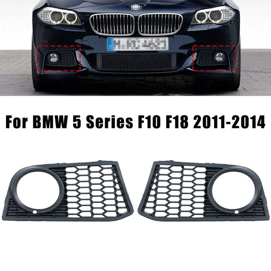 2X for BMW 5 Series F10 F18 520 523 525 2011-2014 Front Fog Light Lamp Grill