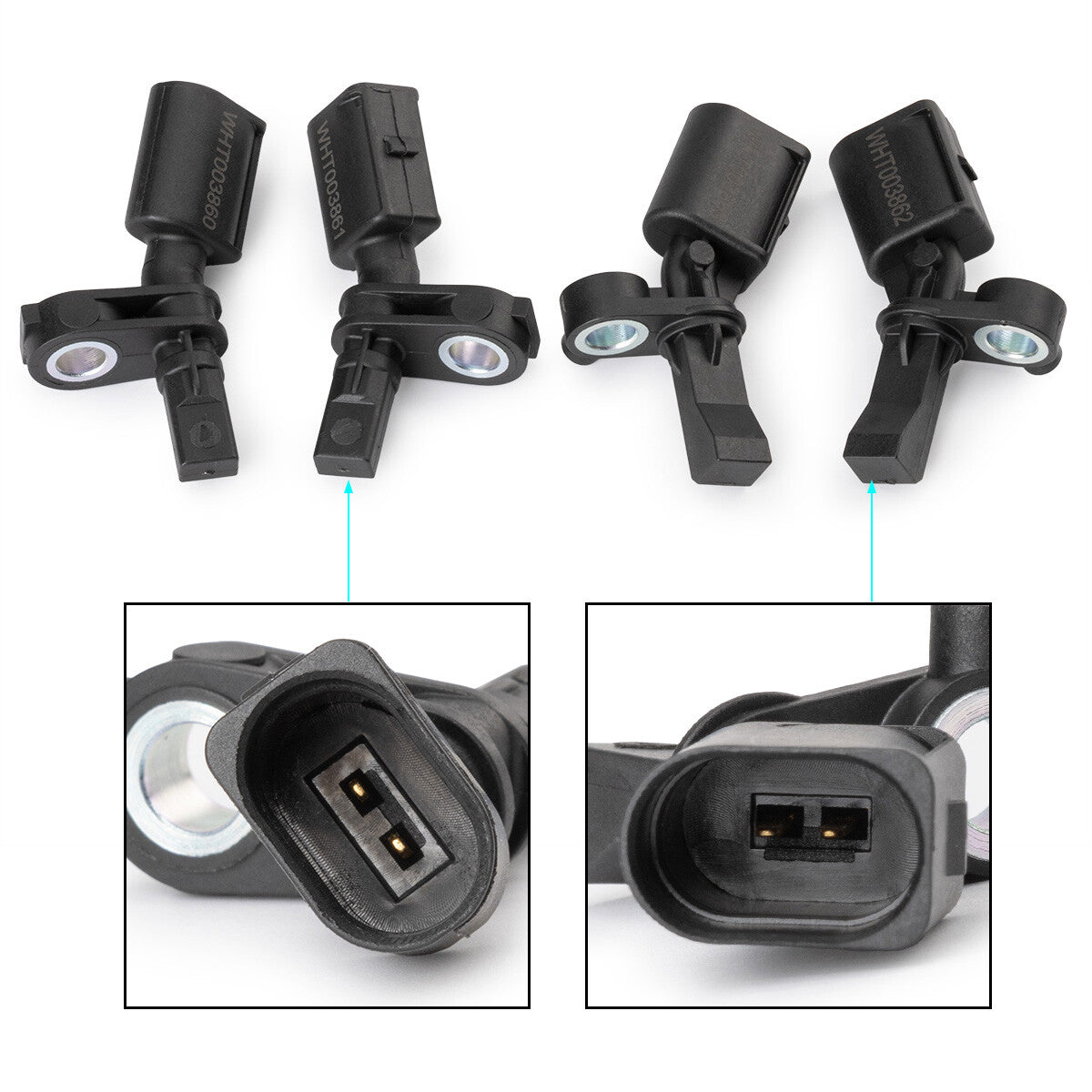 4PCS ABS Sensor for Volkswagen Polo 2017 TSi 1.2L WHT003857 WHT003858 WHT003863
