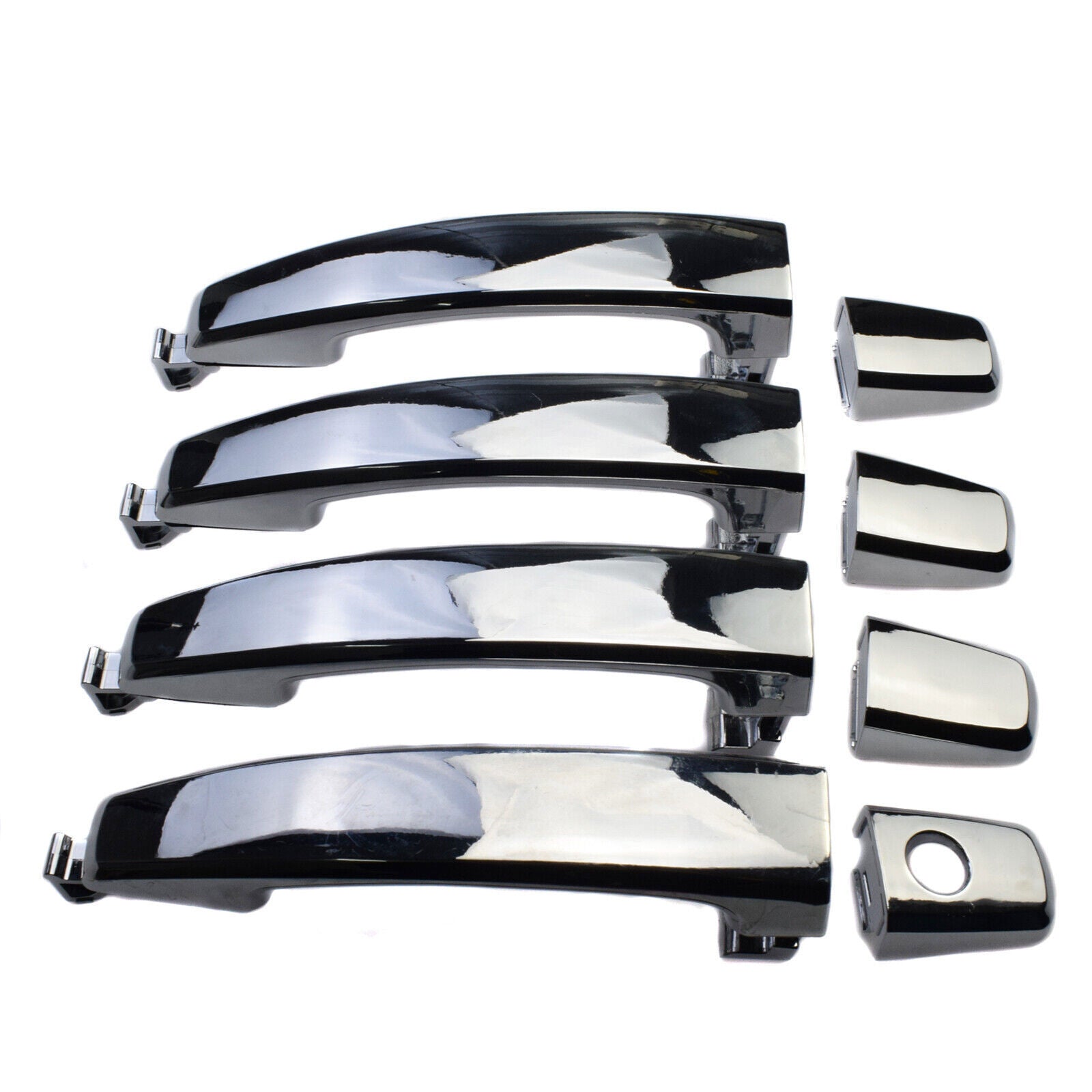for Chevrolet Aveo 2007-2009 1.6L I4 Chrome Exterior Outer Door Handles 4PCS Set