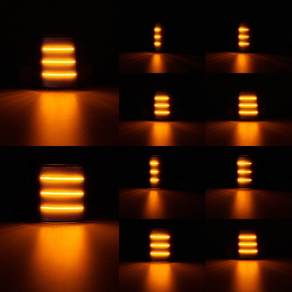 4-pack of fully smoked LED corner side marker lights suitable for 94-99 for Chevrolet C/K 1500 2500 3500