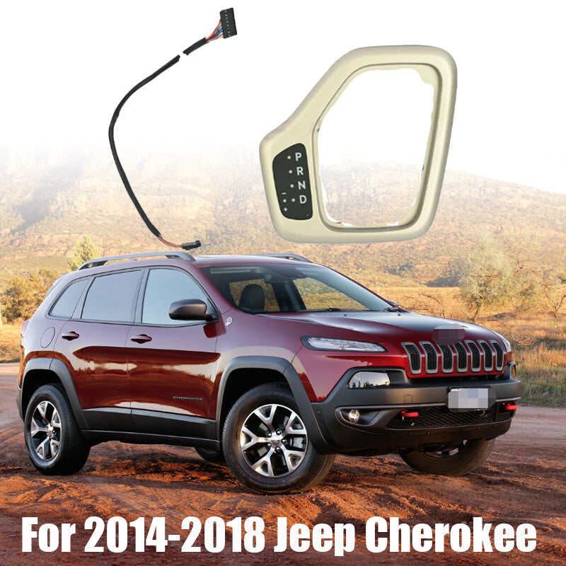 Gold For 2014-2018 for Jeep Cherokee Automatic Transmission Shift Bezel