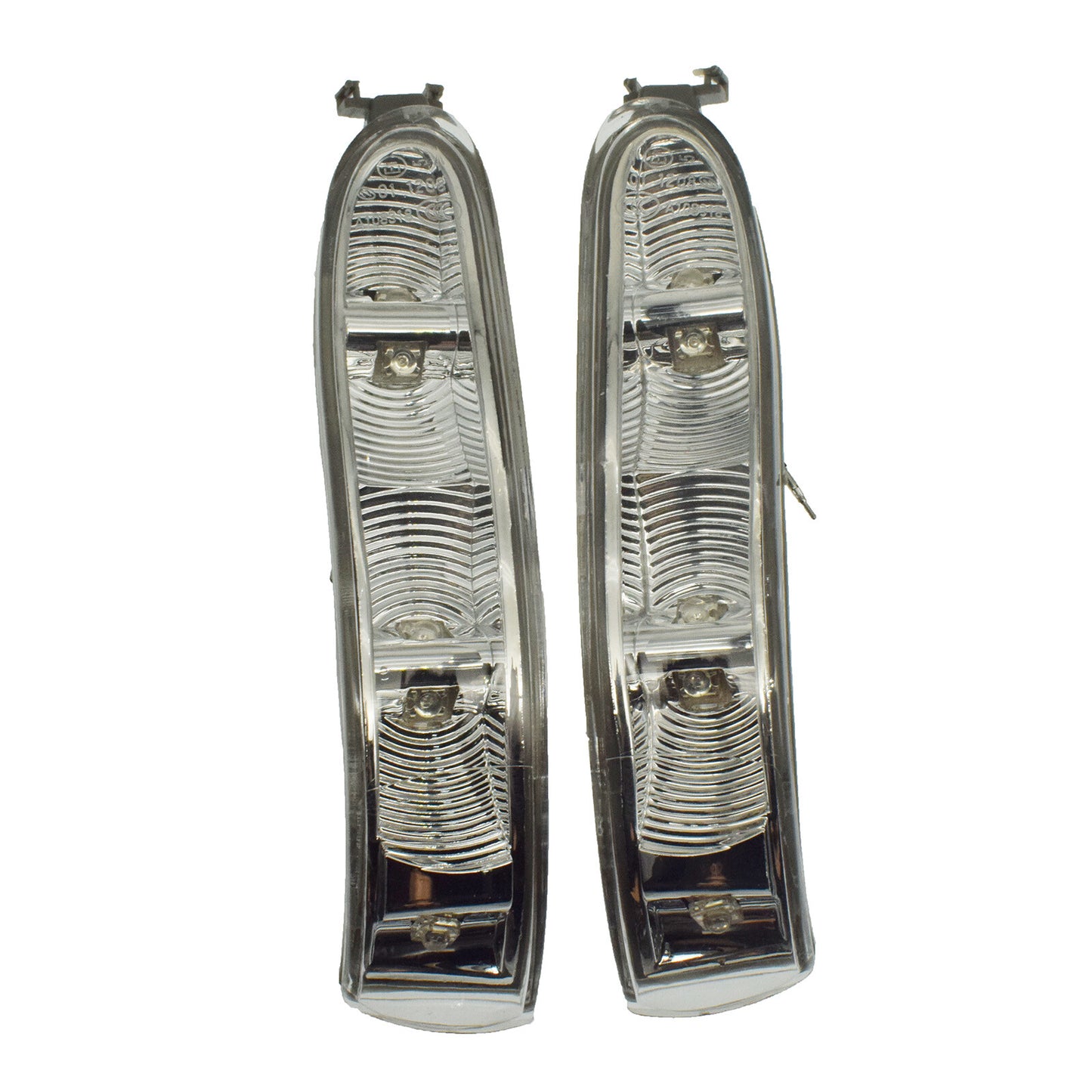 The left and right side mirror turn signals are a pair applicable to the for Mercedes-Benz W209 CLK-Class.