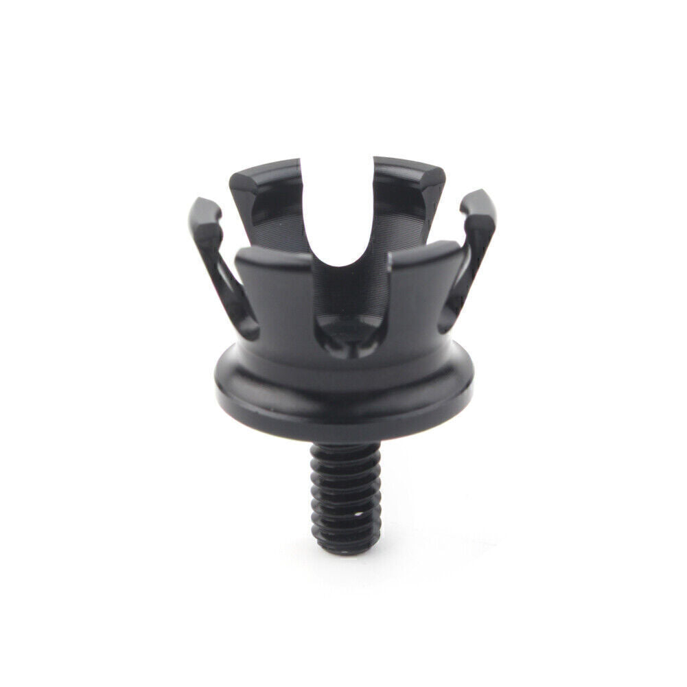 Imperial Crown Style Rear for Seat Bolt Tab Mount Screw for Harley 96-up Black