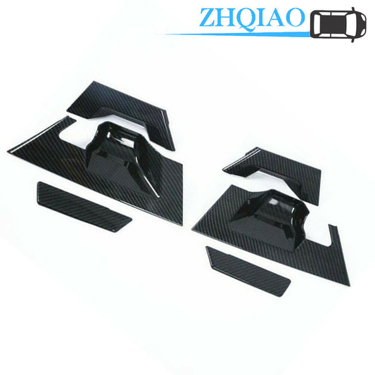 for Toyota CHR C-HR 2016-2021 Carbon Fiber Car Rear Door Handle Bowl Cover Trims