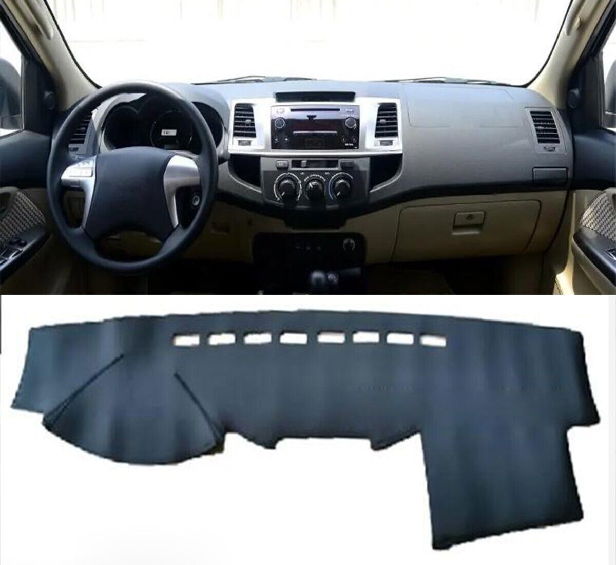 PU leather Dashboard Dash Mat Non-slip DashMat Sun Shade Pad For Foruner 11-2015