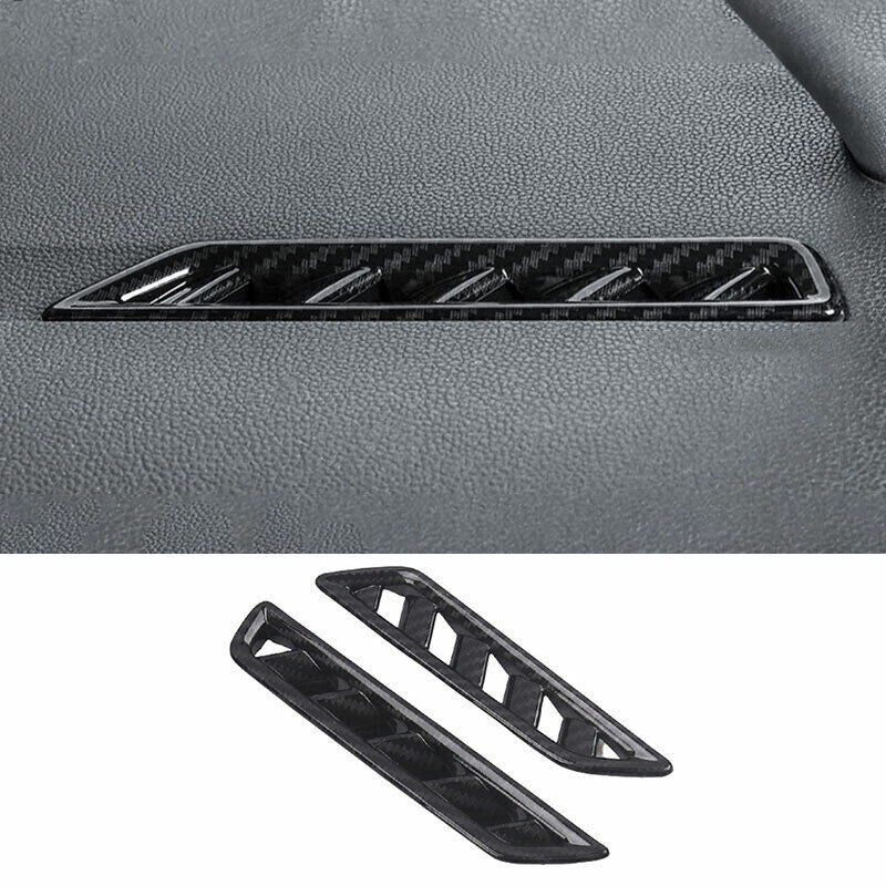for Volkswagen for Jetta Mk7 19-2022 Carbon Fiber Dashboard L&R Air Outlet Vent Trim