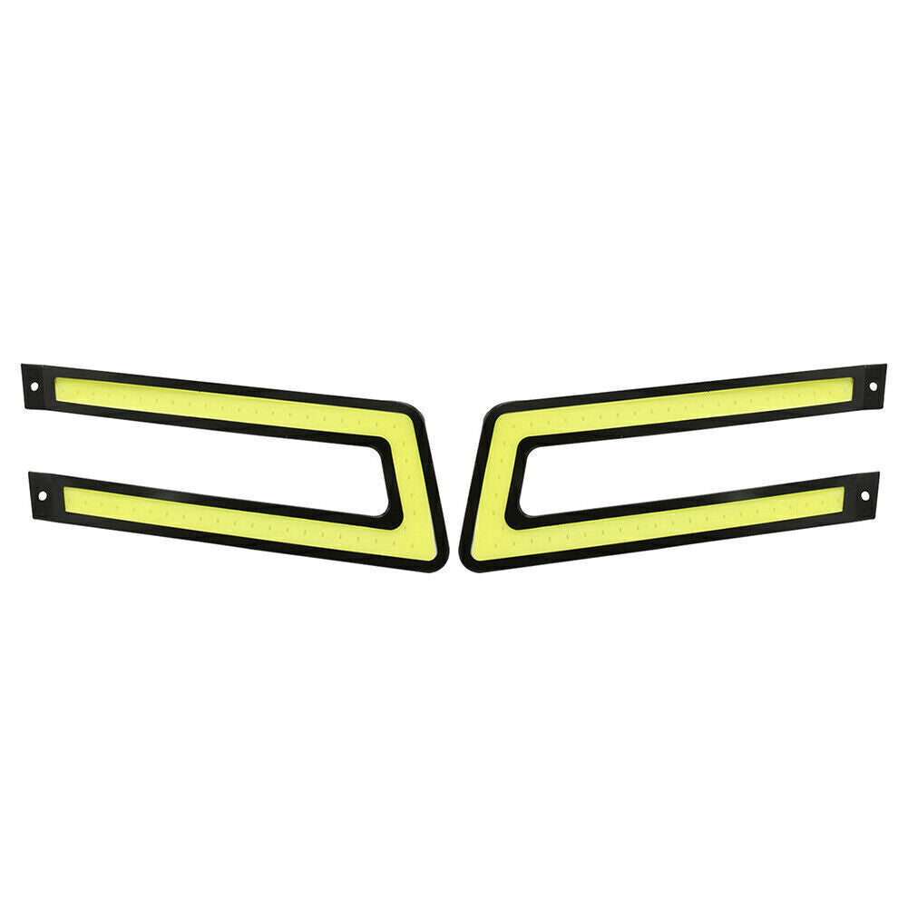 2PCS White COB DRL LED Daytime Running Light FOR Universal Car Driving Fog Lamp