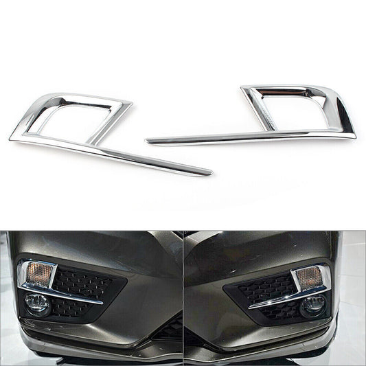 2X Chrome Front Fog Light Lamp Cover Trim Fit for Honda Odyssey 2018-2020 Version