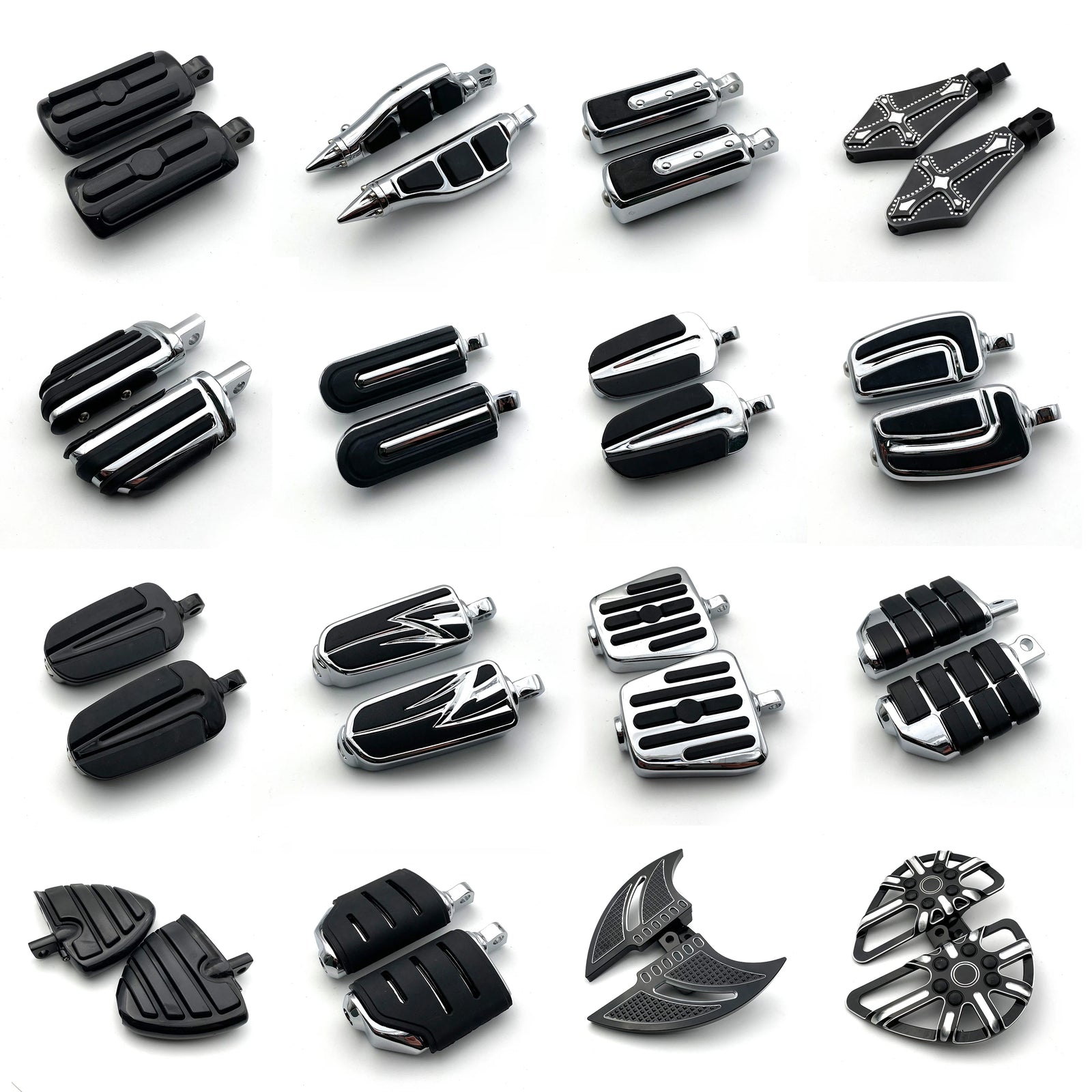 Male Mount Foot Pegs Footrest for Harley Davidson Iron Touring Custom Dyna Softail