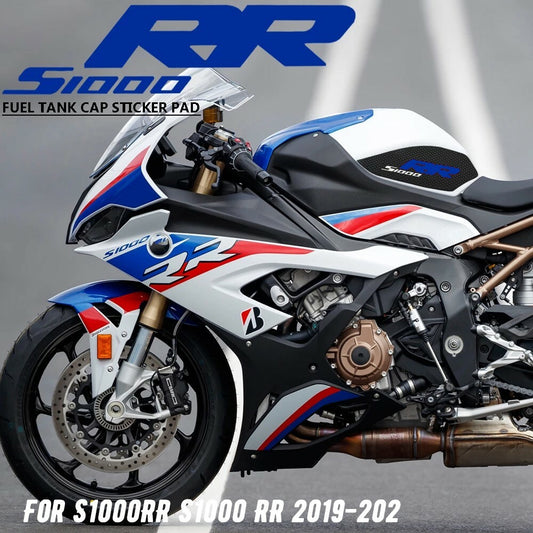 Fit For S1000RR Rubber Gas Tank Pad Traction Side Fuel Knee Grip Decal Protector