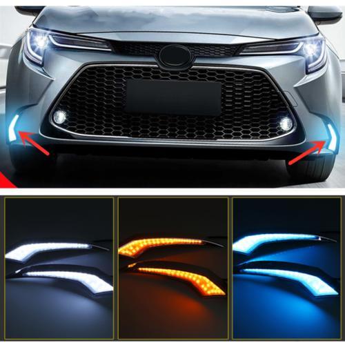 Front Bumper LED Fog Lights DRL Indicator for Toyota for Corolla L LE XLE 2020-2022