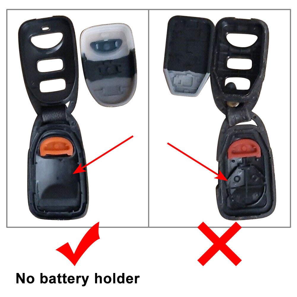 3 Buttons Remote Key Fob Shell Case Replacement PG157 Fit 2007-2010 for KIA Sorento