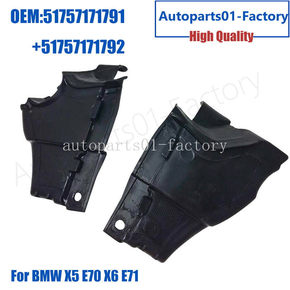 1Pair Left+Right Bulkhead Cover Engine Partition Bay Fits for BMW X5 E70 X6 E71