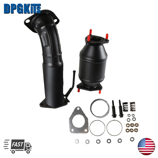 2X Flex Pipe  Rear Manifold Catalytic Converter for Honda Accord 2.4L 08-12