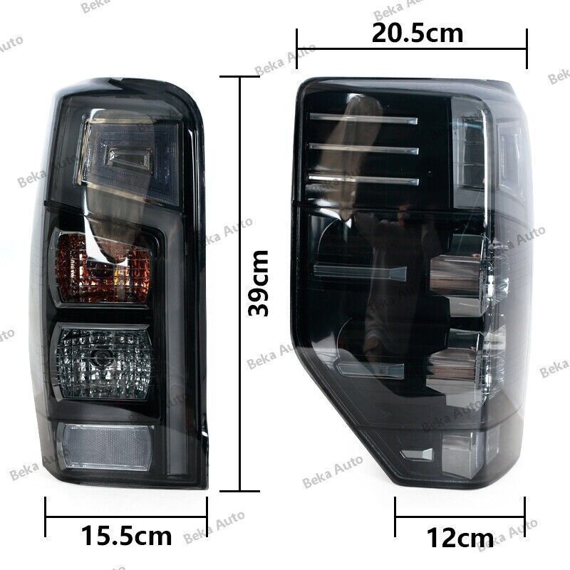 1Pair For 2019-20 for Mitsubishi L200 Triton Rear Tail Light Brake Light Smoky color