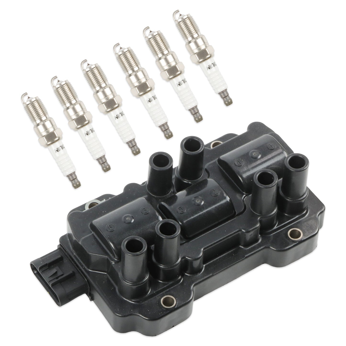UF434 Ignition Coils + Iridium Spark Plugs for Buick Lucerne for Chevrolet Equinox