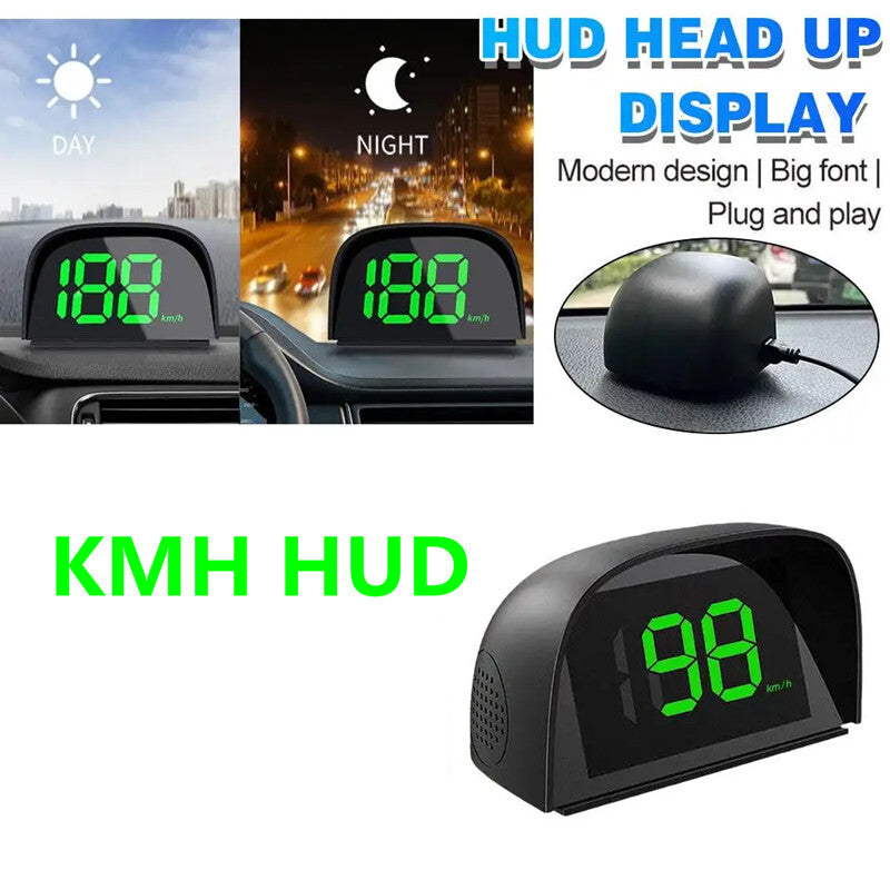 Car Electronics Big Font Speed km/h HUD Digital Speedometer Head Up Display Kit