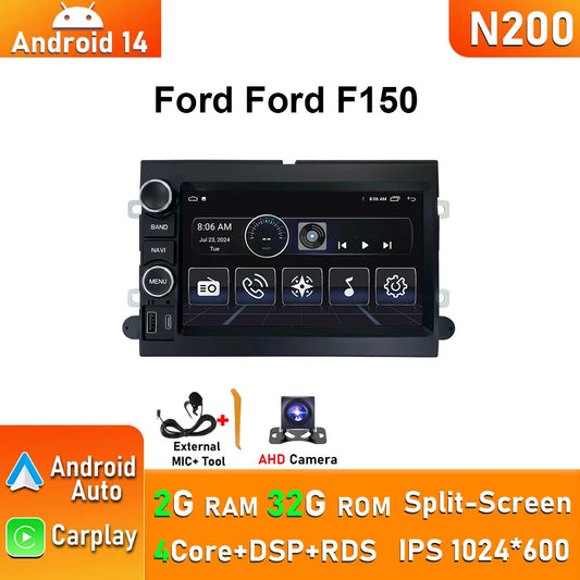 for Ford F150 Android Auto Car Radio Stereo Player Wireless Carplay Screen GPS