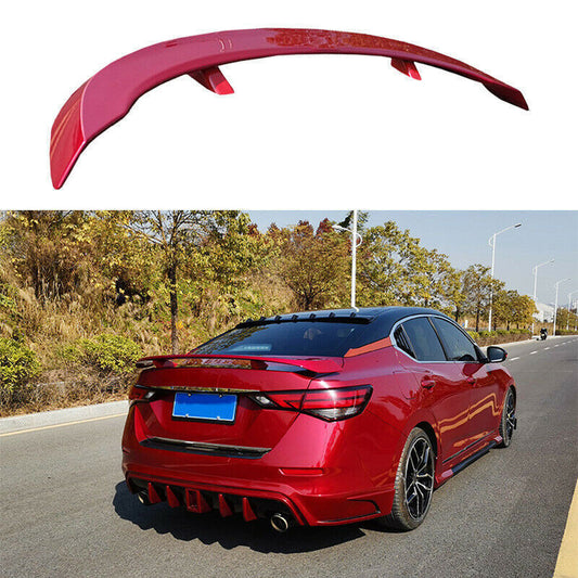 Gloss Red Rear Boot Trunk Ducktail Spoiler Wing for Nissan Sentra Sylphy 2020-23