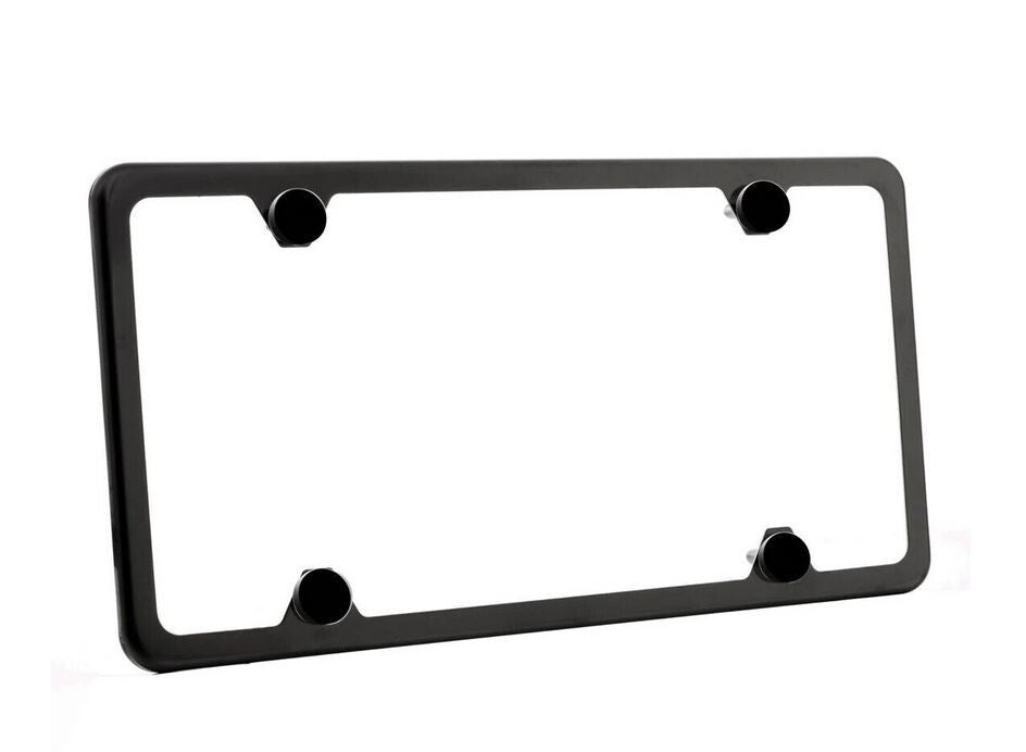 Car license plate frame cover, boot powder coating, matte black, suitable for Nissan