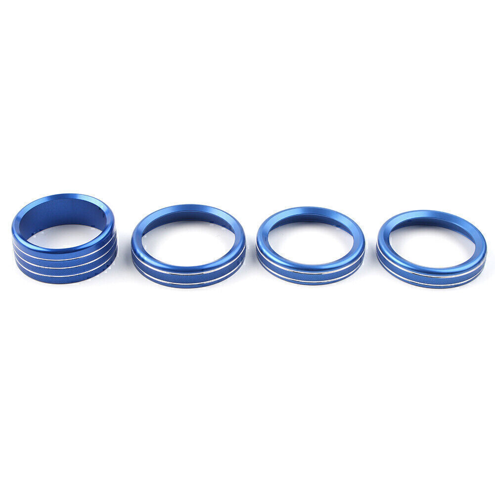 Blue Air Conditioner Switch Knob Ring Cover Trim FIT 2018 2020 for Jeep for Wrangler JL