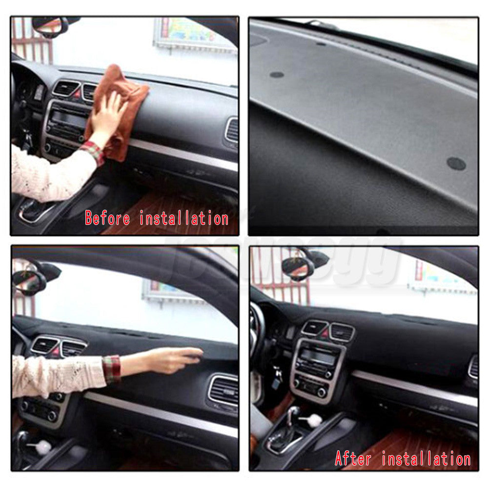 for Kia Rio Rio5 2006-2011 Front Dashmat Pad Dashboard Sun Shade Cover Carpet