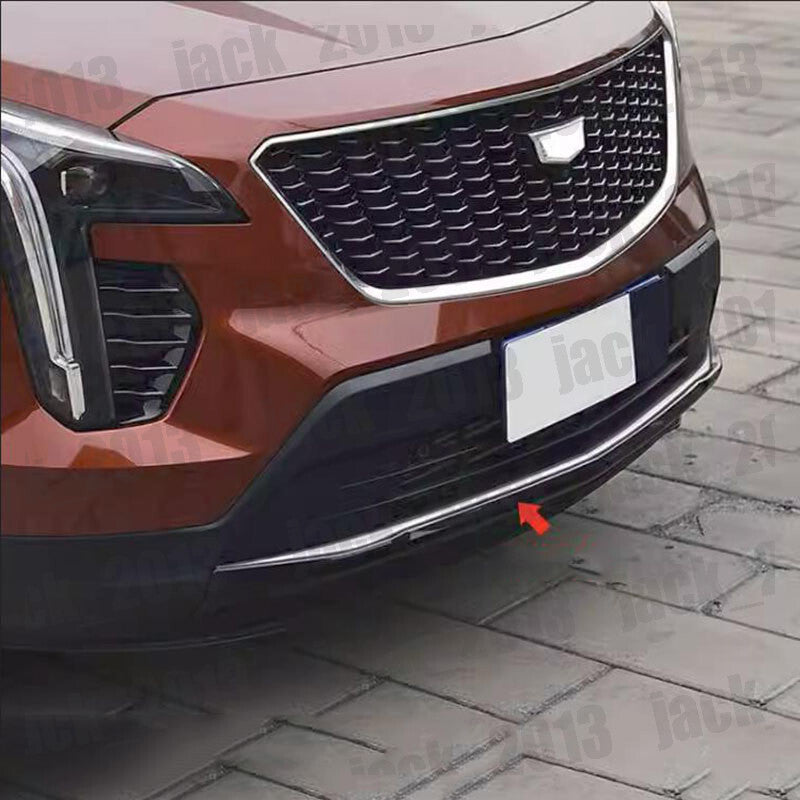 for Cadillac XT4 2018-2023 STAINLESS Front Bumper Grille Lower Strip trim 1pcs