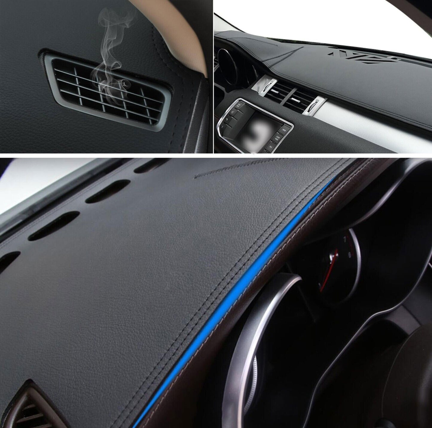 1X PU leather Dashboard Dash Mat Non-slip DashMat Sun Shade For M- for Benz CLA 20-24