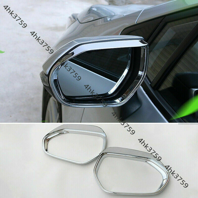 for Toyota for Corolla Hatchback 2019-2023 Chrome Rearview Mirror Rain Eyebrow Frame