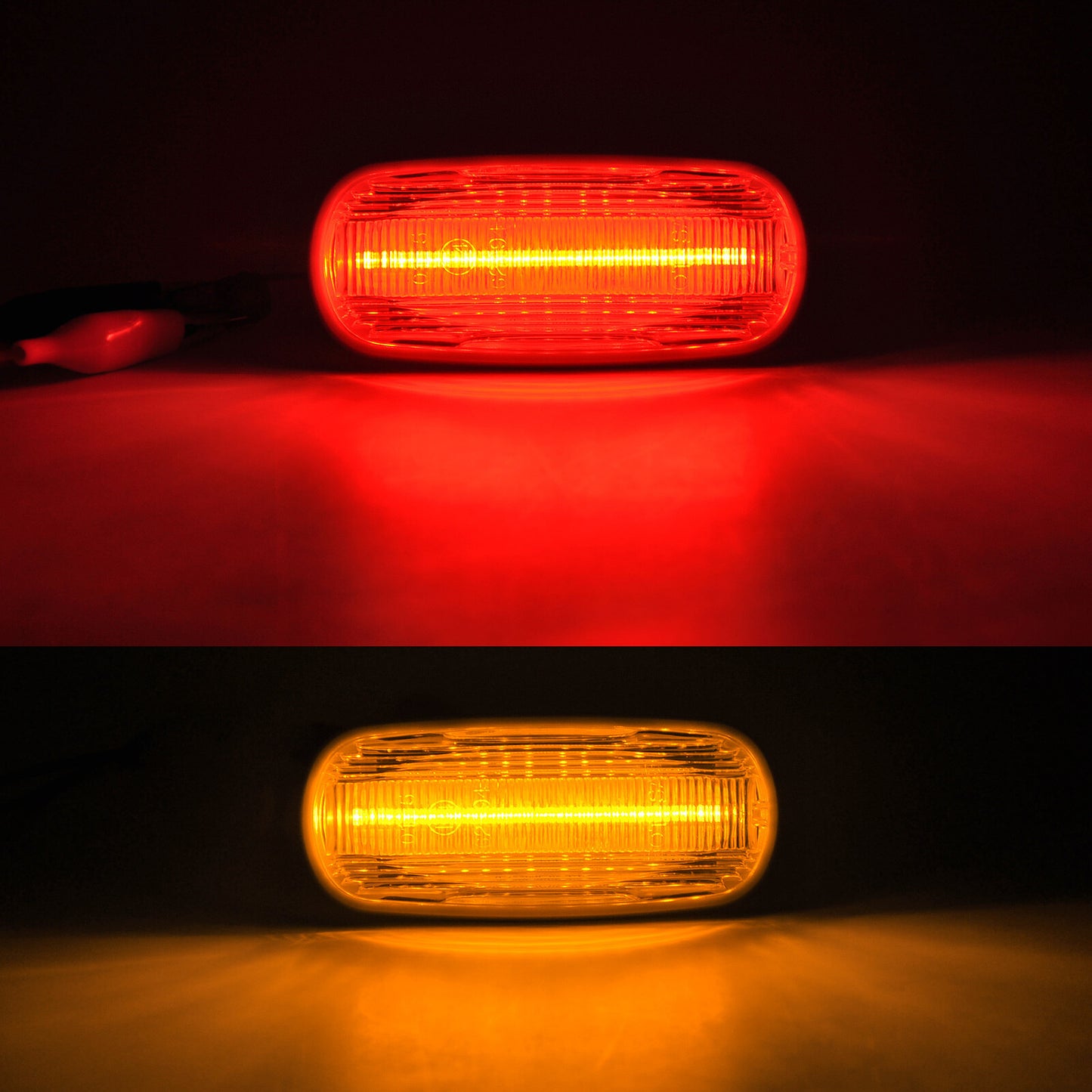 Suitable for 03-09 for Dodge for Ram 2500 3500 Double Bed Amber/Red LED Mudguard Side Marker Lights