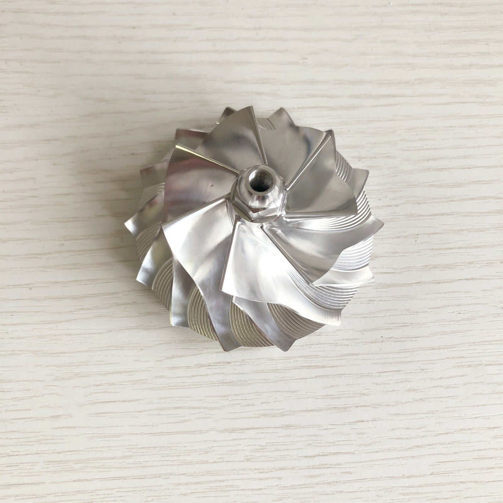 T04E 7+7 Blade 53.87/76.07 mm 448048-0004 Performance Billet Compressor Wheel