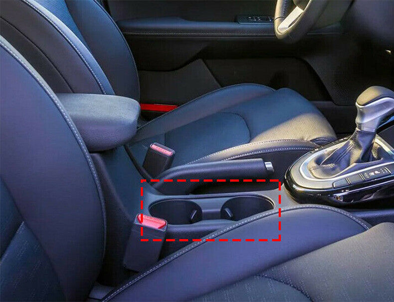 for Kia Forte 2019-2021 Carbon Fiber Central Console Water Cup frame Cover Trim