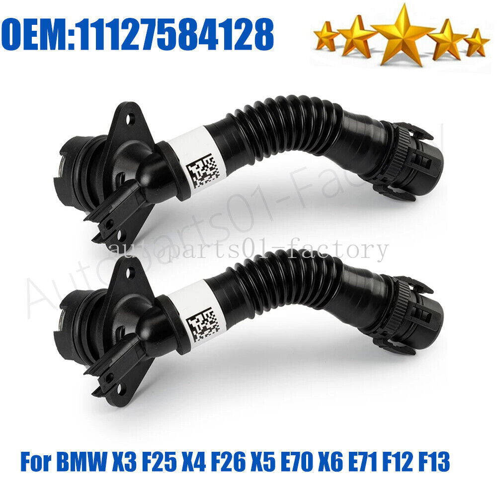 2Pcs Crankcase Vent Hose for BMW E82 E88 F10 F12 F13 135i 335i 535i 11127584128