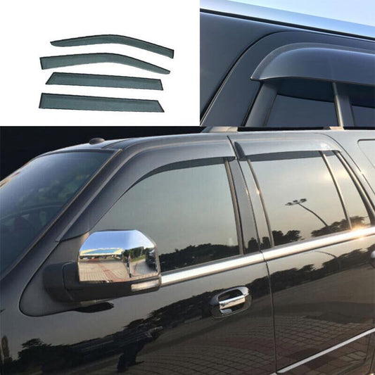 Window Visor Shades for Lincoln for Navigator 18-22 Sun Rain Guard Matte Black