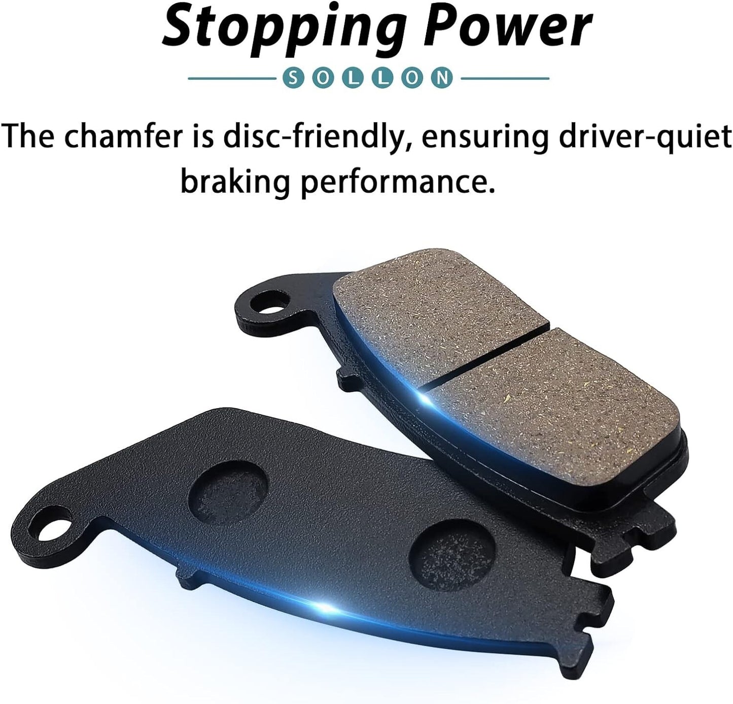 Front Rear Brake Pads for Kawasaki 800 Z800 CDS/CEF/CFF/CGF 2013-2016/650 KLE650