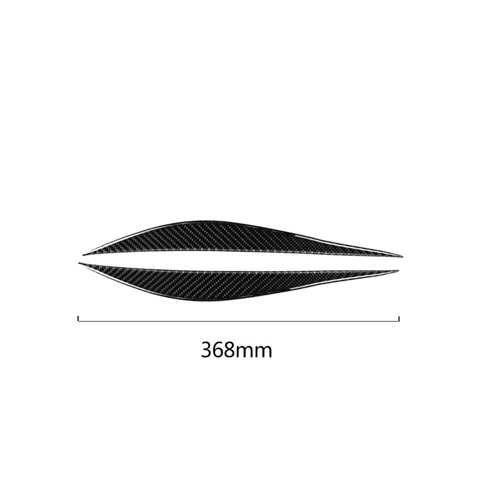 Carbon fiber headlight eyebrow trim for BMW 3 Series F30 2013-2019