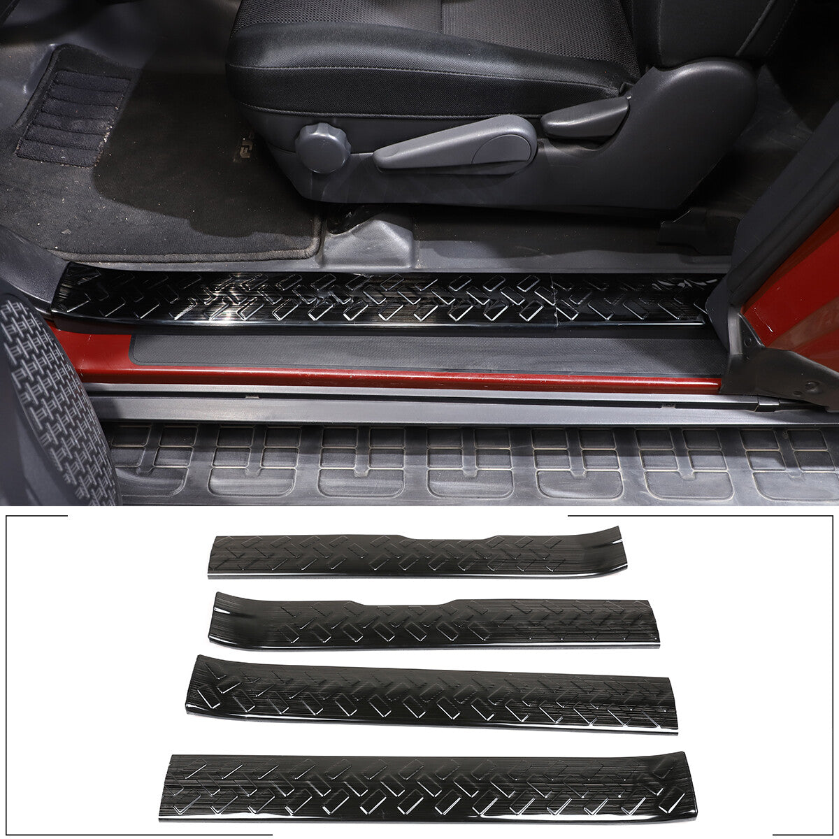 3-piece blue internal alloy A/C volume knife trim for Toyota Supra 19-21