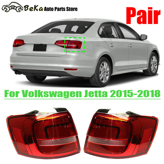 Applicable to for Volkswagen for Jetta 2015 - 2018 LH RH exterior taillights, taillights, rear brake lights.
