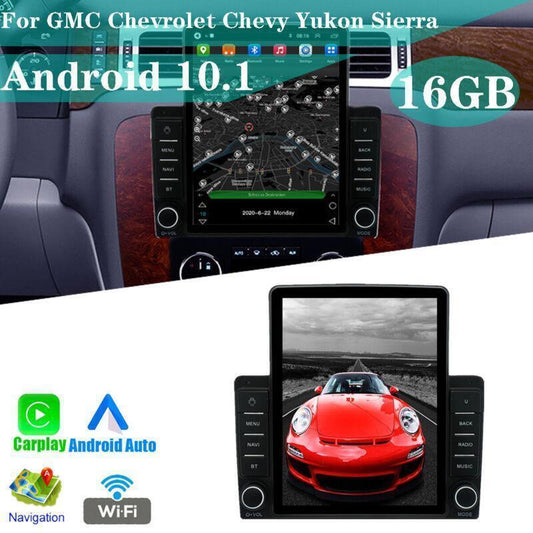Car Stereo Radio GPS For 2007-2014 for Chevrolet Silverado w/ Car-play Android Auto