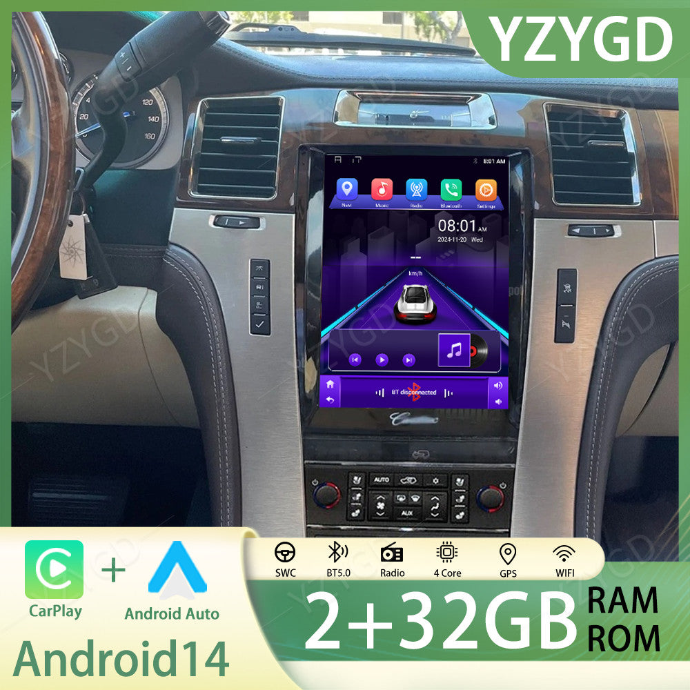 9.7Android Car Radio Apple Carplay for Cadillac for Escalade 2007-2014 GPS Screen