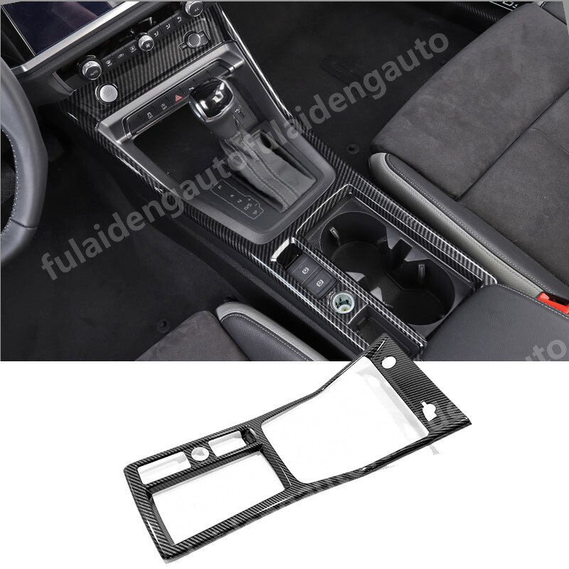 for Audi Q3 2019-2022 Interior Gear Shift Box Panel Water Cup Holder Cover Trim