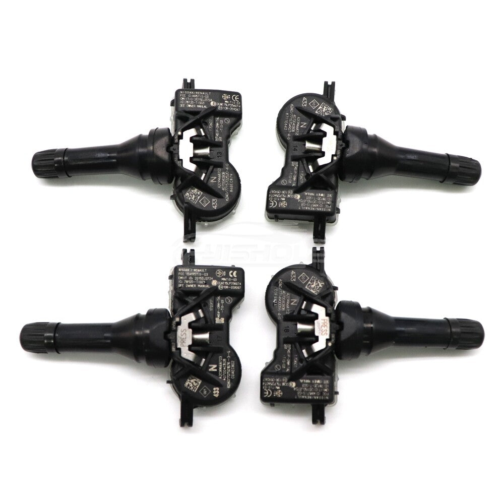 4-pack TPMS tire pressure sensors for Nissan Altima Rogue 40700-4CB0B 40700-4CB0A
