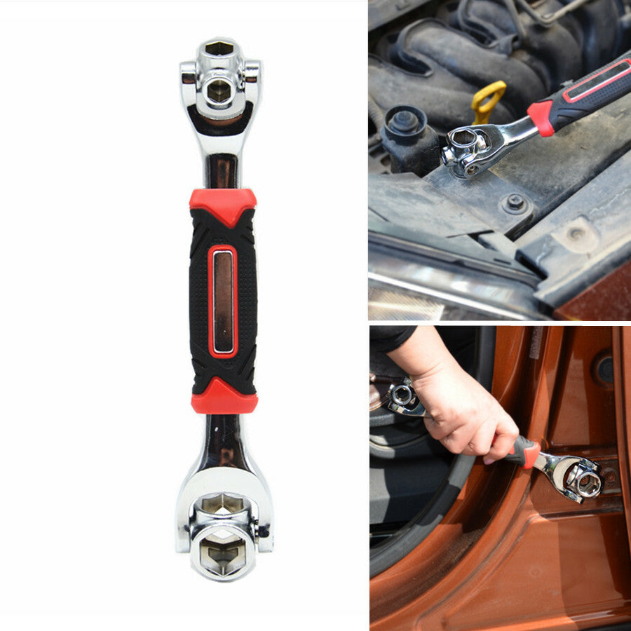 Car 360¡ã Revolving Multifunctional Wrench 8IN1 Socket Wrench Spanner Hand Tool