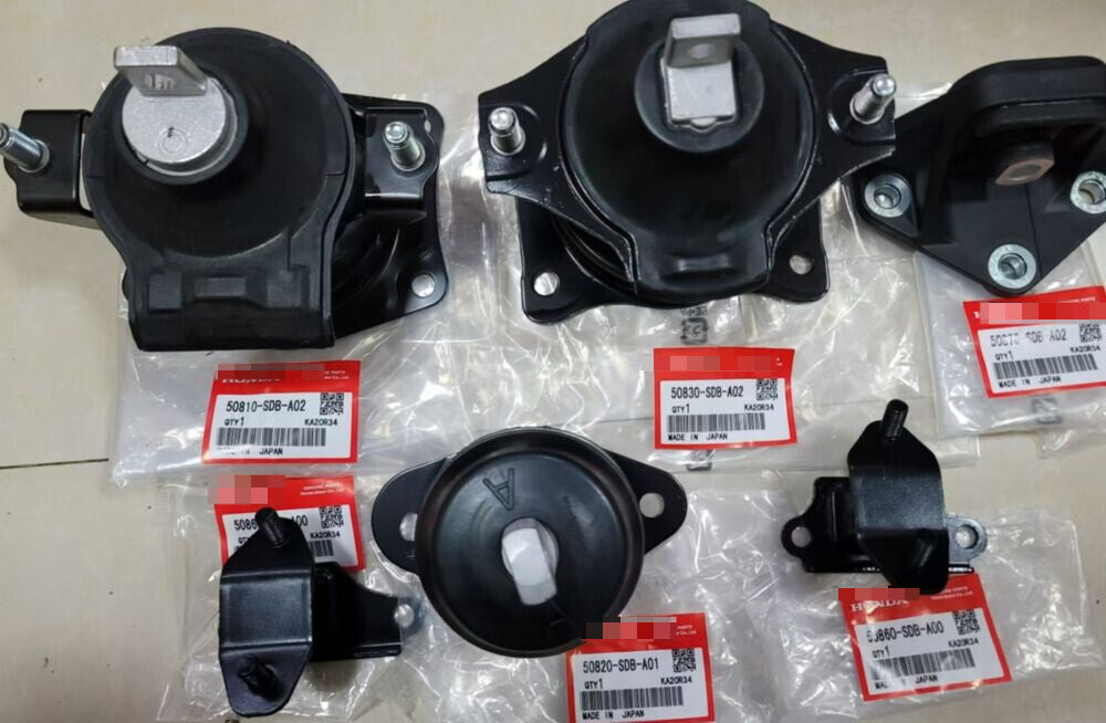 new OEM 6-piece engine mount kit for 2003-2007 for Honda Accord V6 3.0L automatic transmission.
