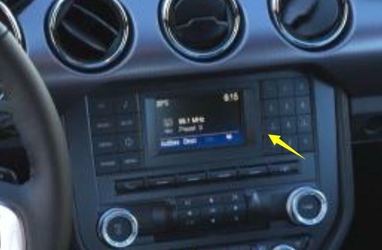 for Ford for Mustang 2015-2022 Matte Silver Central Control Navigation Frame 4.2¡±