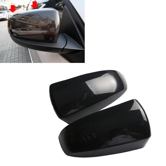 Pair Left Right Door Wing Rearview Mirror Cover Cap for BMW for X5 X6 E70 2006-13