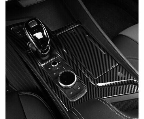for Cadillac CT5 2019-2020 ABS Carbon Fiber Middle Console Gear Shift Panel Trim