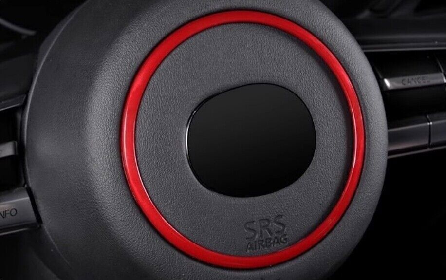 1X ABS Red Steering Wheel Horn Button Ring Molding Trim for Mazda CX-50 2023-25